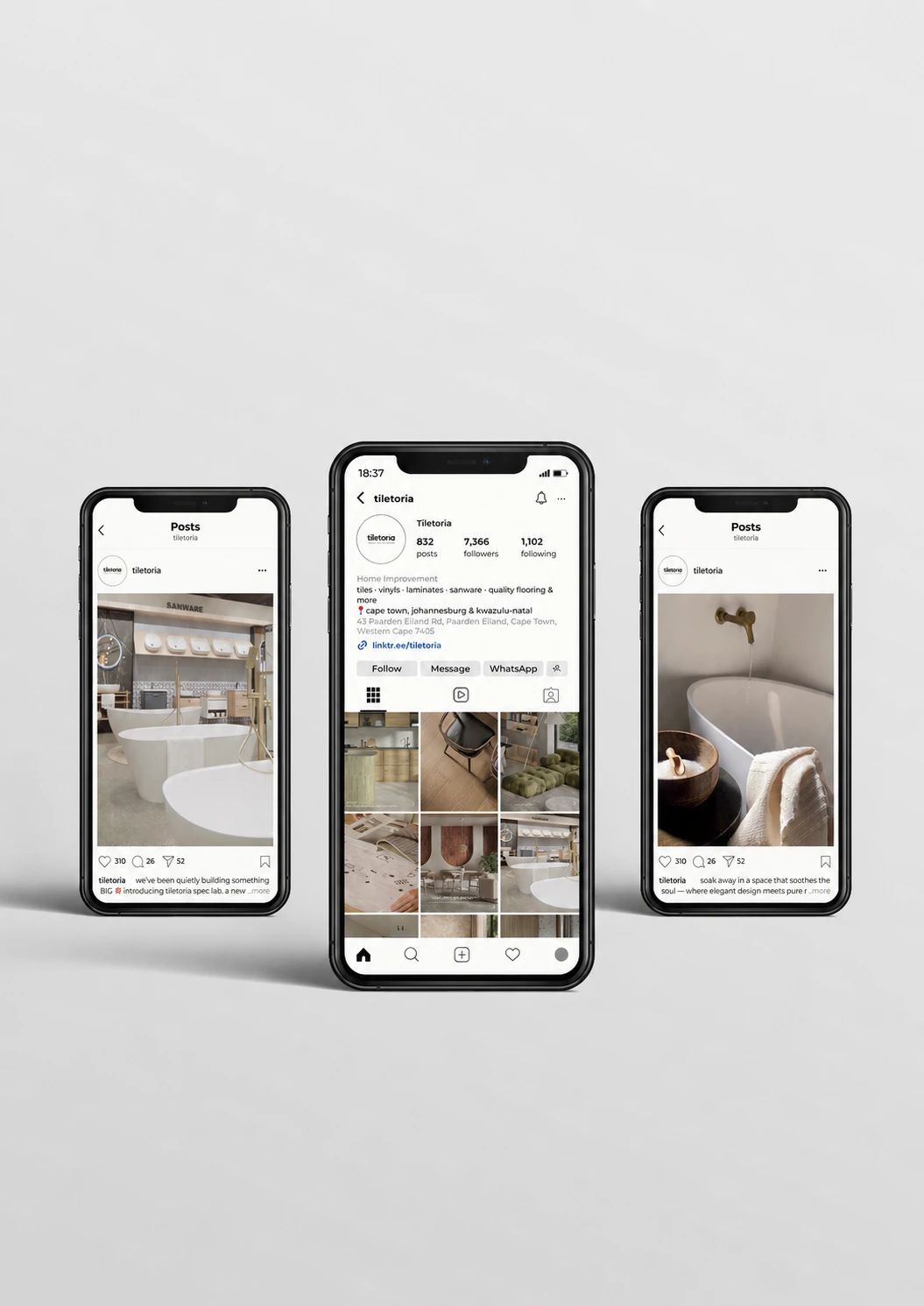 X Digital Project | Case Study | Tiletoria | Social Media Marketing & Management | Social Media Content Creation | Cape town, South Africa