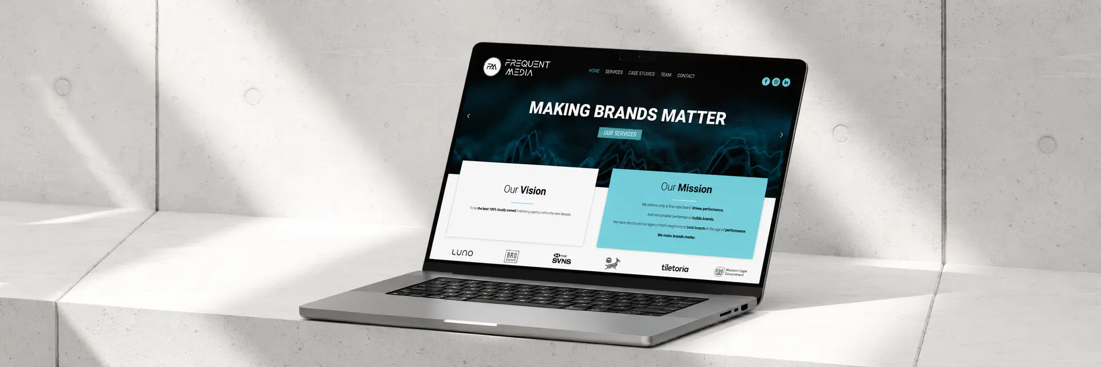 X Digital | Project | Portfolio | Case Study | Client | Frequent Media | Website Design | Cape Town