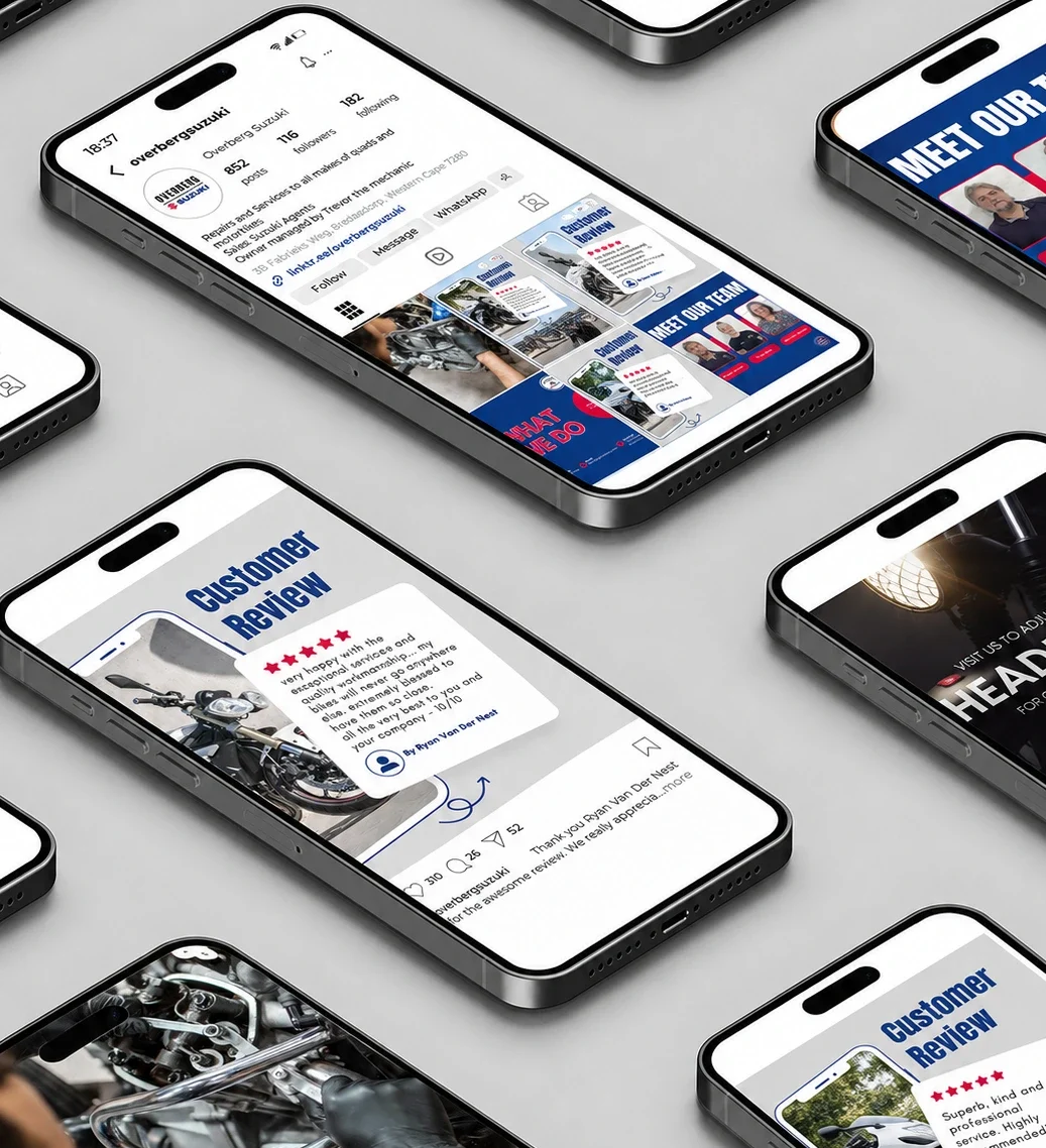 X Digital | Overberg Suzuki | Projects | Case Study | Social Media Marketing services | Social Media Management | Content Creation | Digital Marketing Agency | Cape Town | South Africa