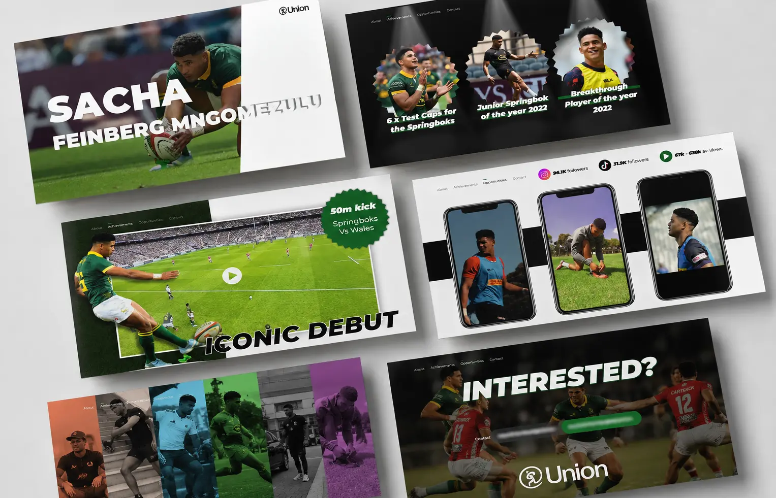 X Digital Project Case Studies | At Union Rugby Agency | Graphic Design Services | Presentation Design | Cape town, South Africa